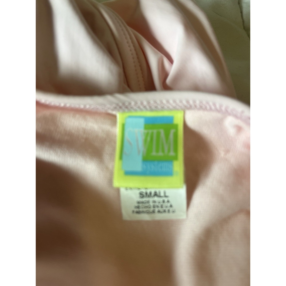 Swim Systems Halter Tankini Pink Tie Neck And Back Open Back - Picture 3 of 3